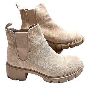 Steve Madden Howler Chunky Heel Women’s Ankle Boots Size US 8M Suede Leather